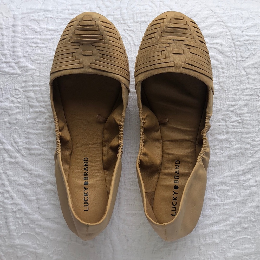 Lucky Brand Tan Ballet Slipper